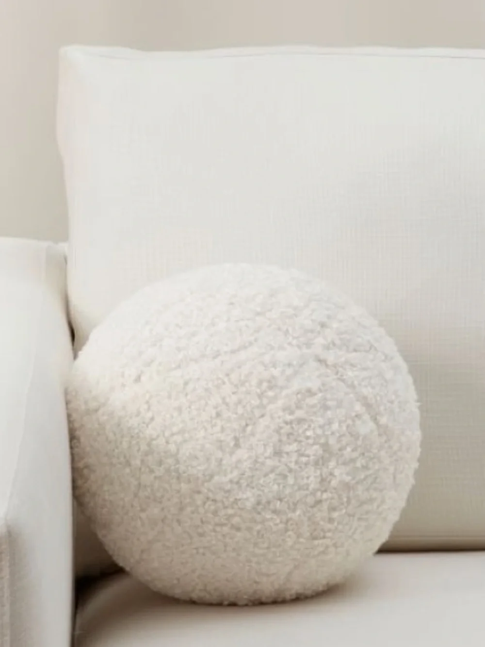 Pottery Barn Cozy Teddy Sphere pillow